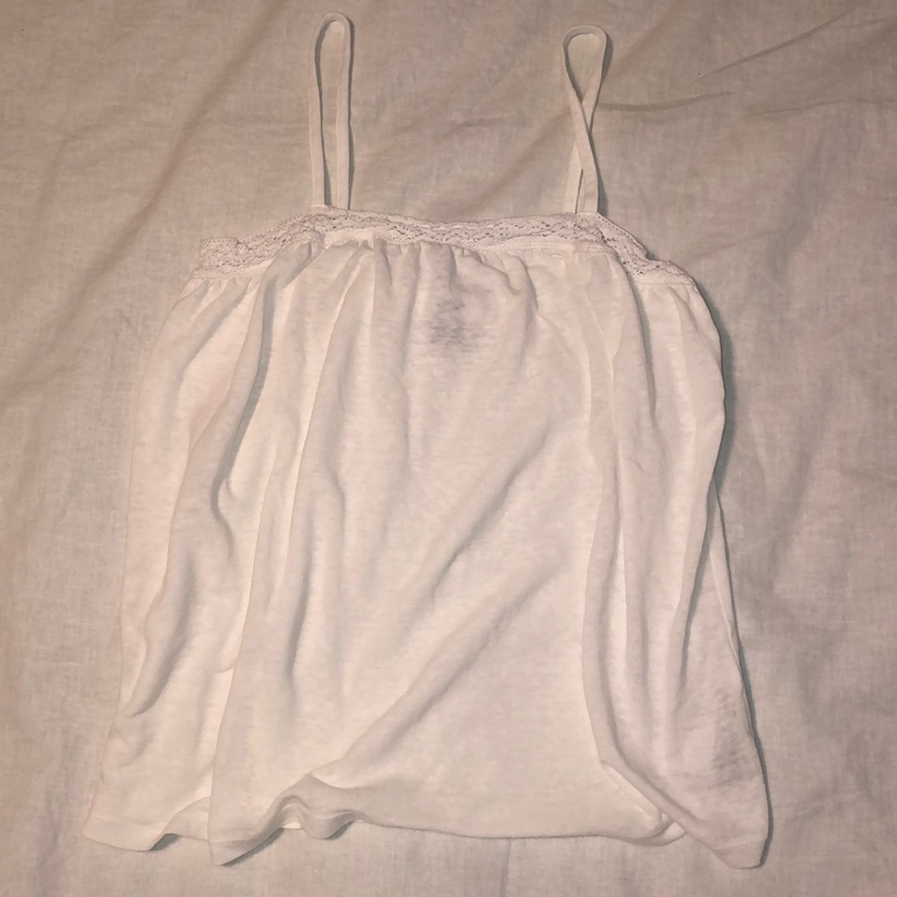 White flowy tank